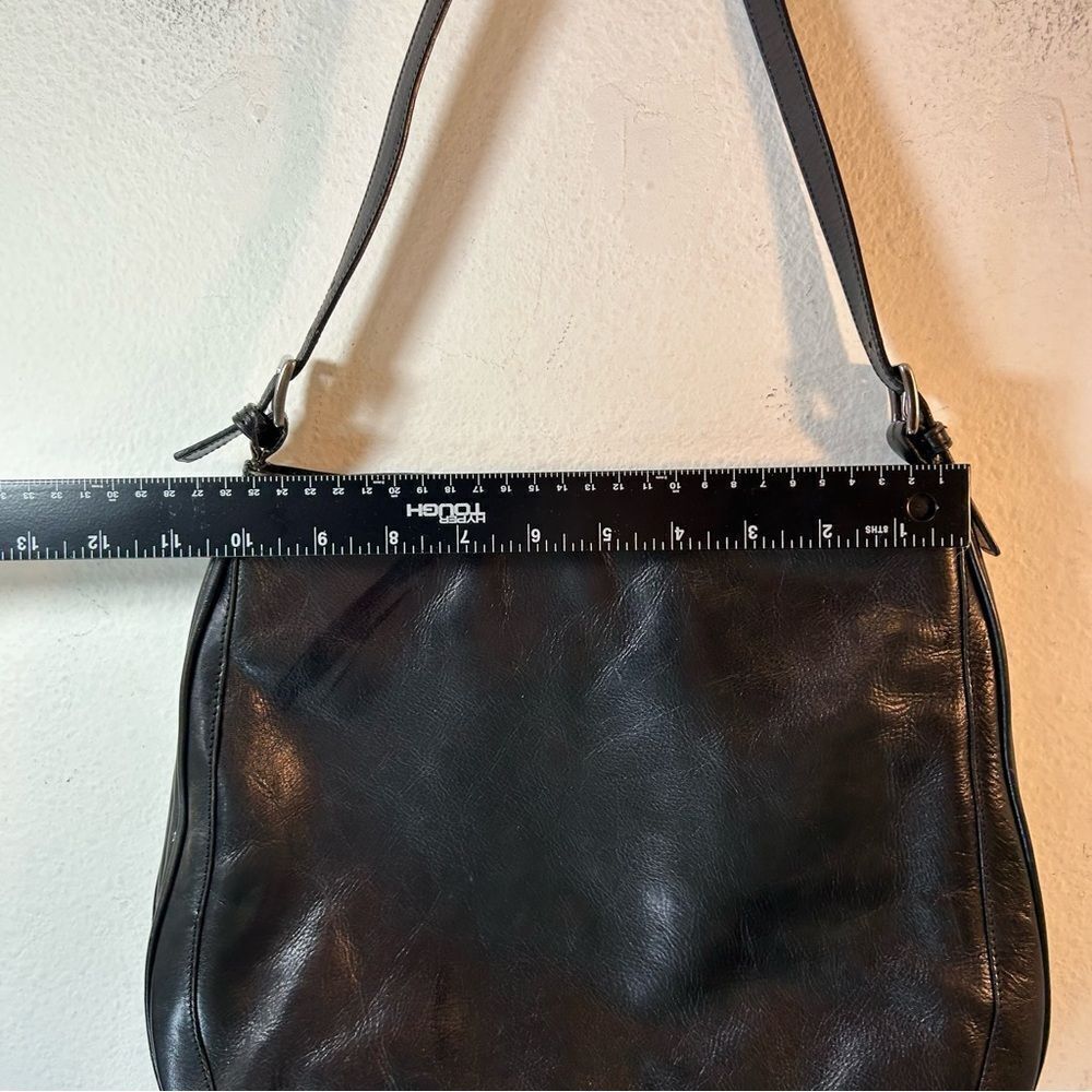 KENNETH COLE REACTION womans handbag black silver leather modern gothcore y2k - Picture 10 of 15